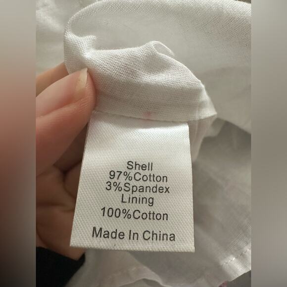 Tuckernuck Floral Midi Dress w/ Pockets, Size S, White Blue Red - Picture 5 of 9